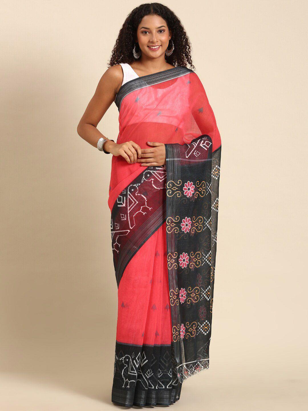 anouk ethnic motifs printed zari saree