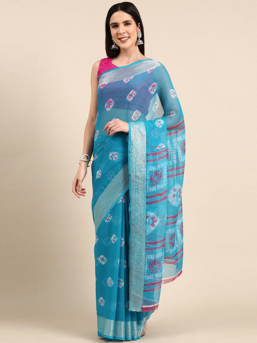 anouk ethnic motifs pure chiffon saree