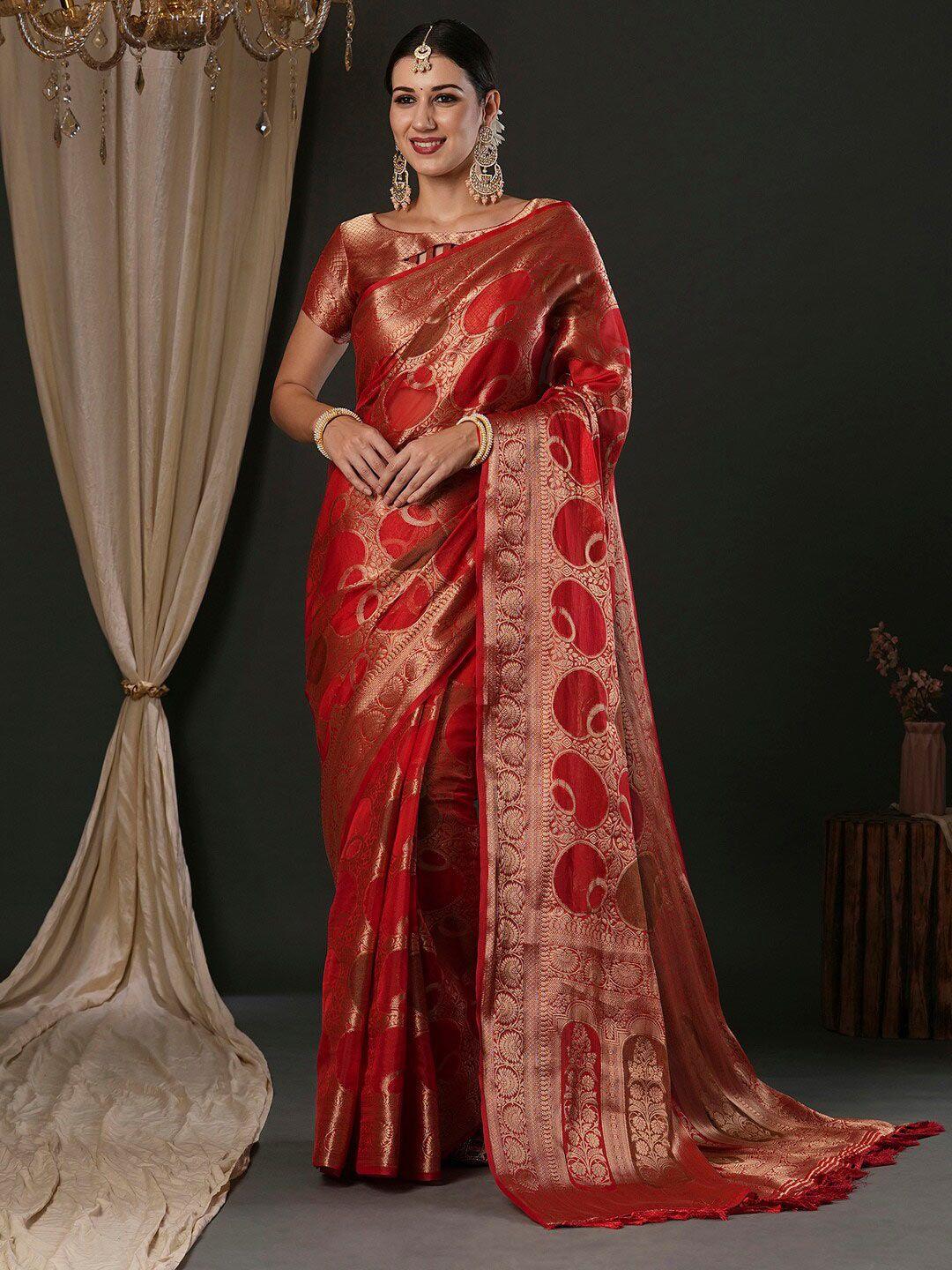 anouk ethnic motifs pure georgette designer banarasi saree