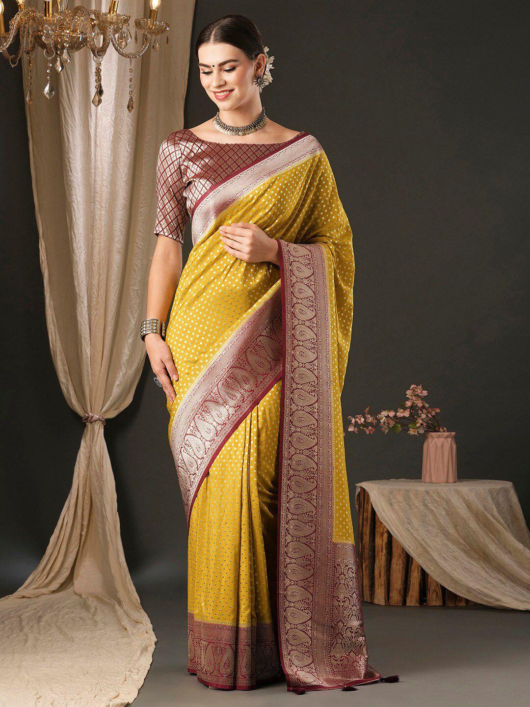 anouk ethnic motifs pure georgette kanjeevaram saree