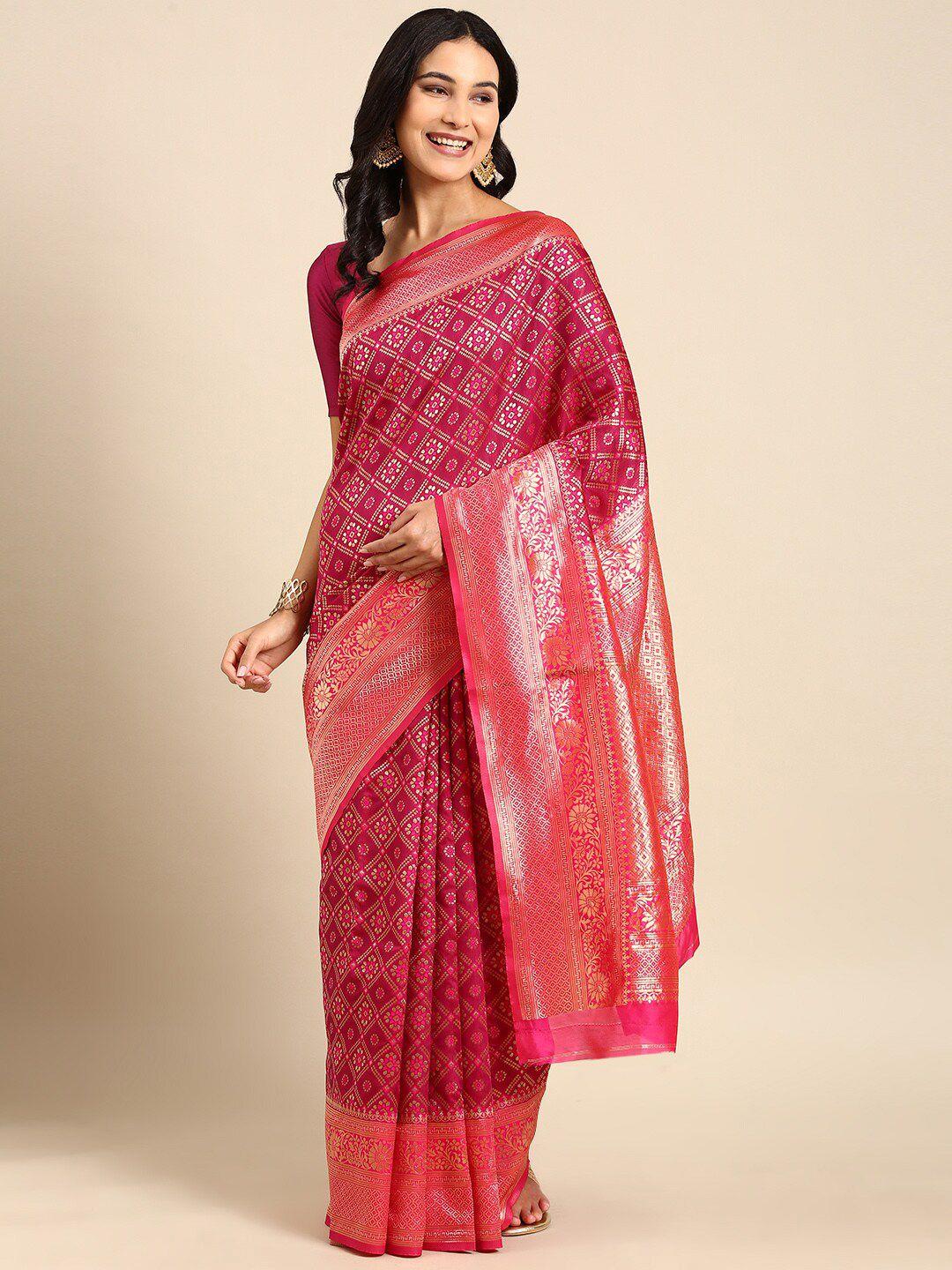 anouk ethnic motifs silk blend kanjeevaram saree