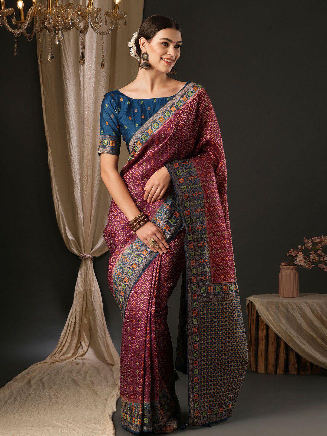 anouk ethnic motifs woven design banarasi saree