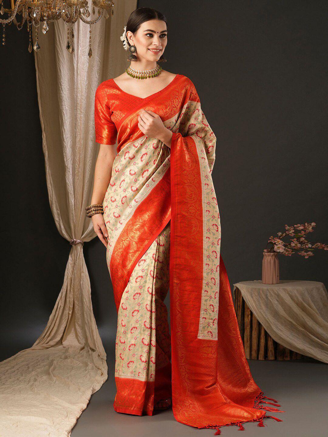 anouk ethnic motifs woven design banarasi saree