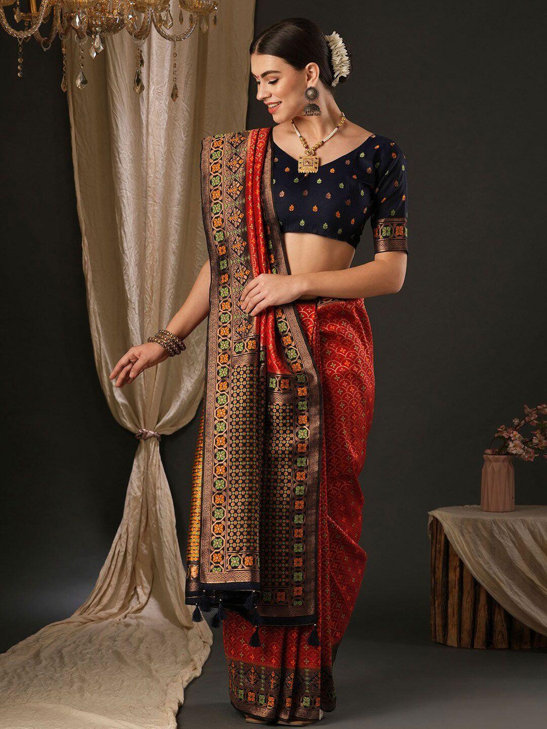 anouk ethnic motifs woven design banarasi saree