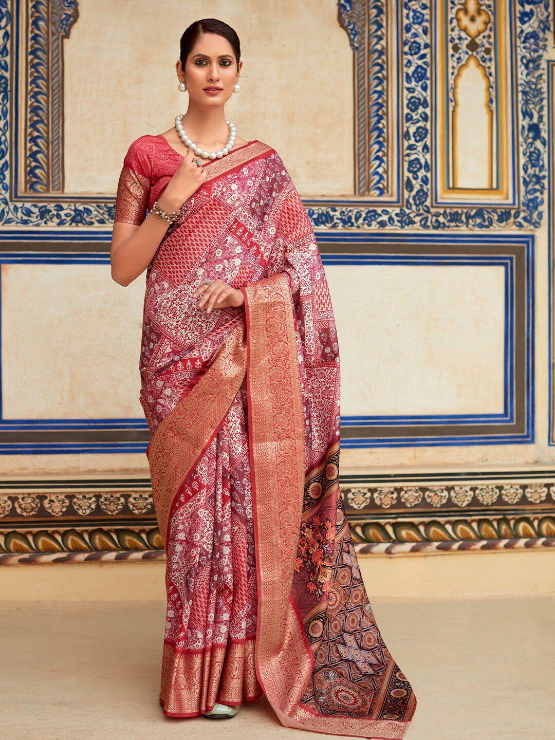 anouk ethnic motifs woven design designer sungudi saree