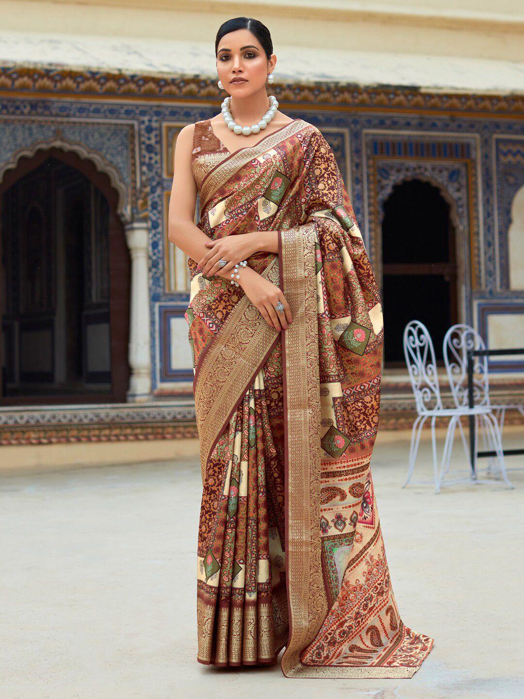 anouk ethnic motifs woven design designer sungudi saree