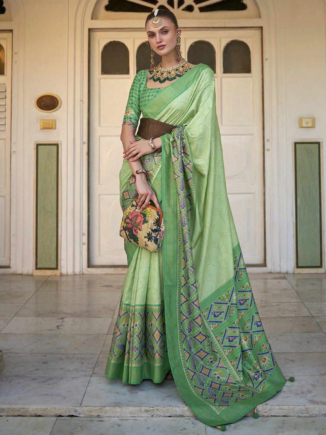 anouk ethnic motifs woven design patola saree