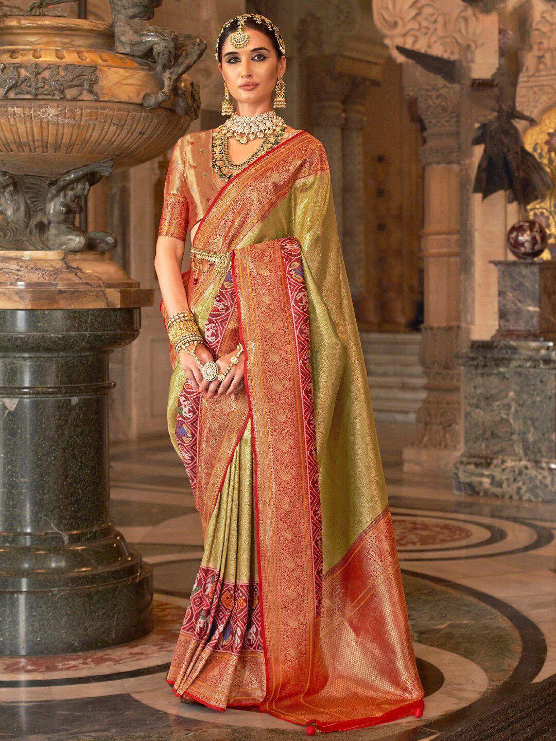 anouk ethnic motifs woven design printed designer patola saree