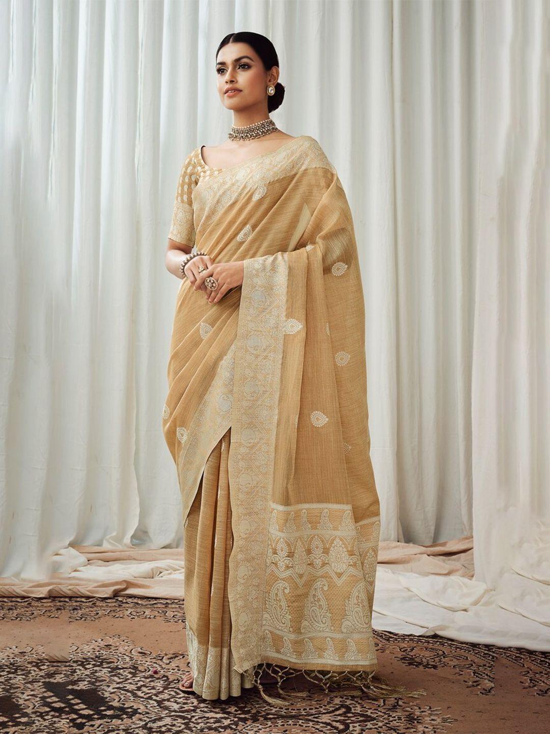 anouk ethnic motifs woven design saree