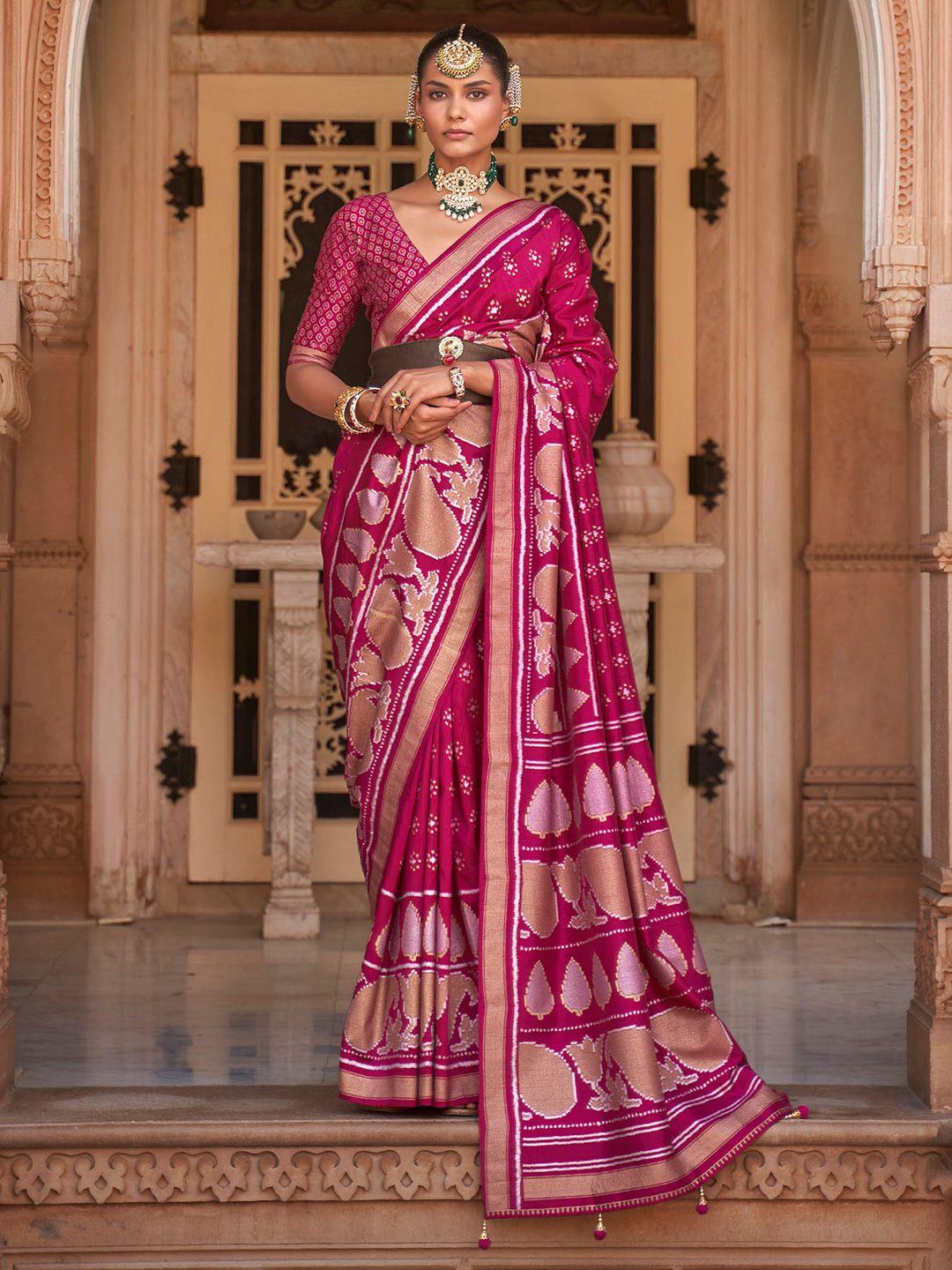 anouk ethnic motifs woven design zari banarasi saree