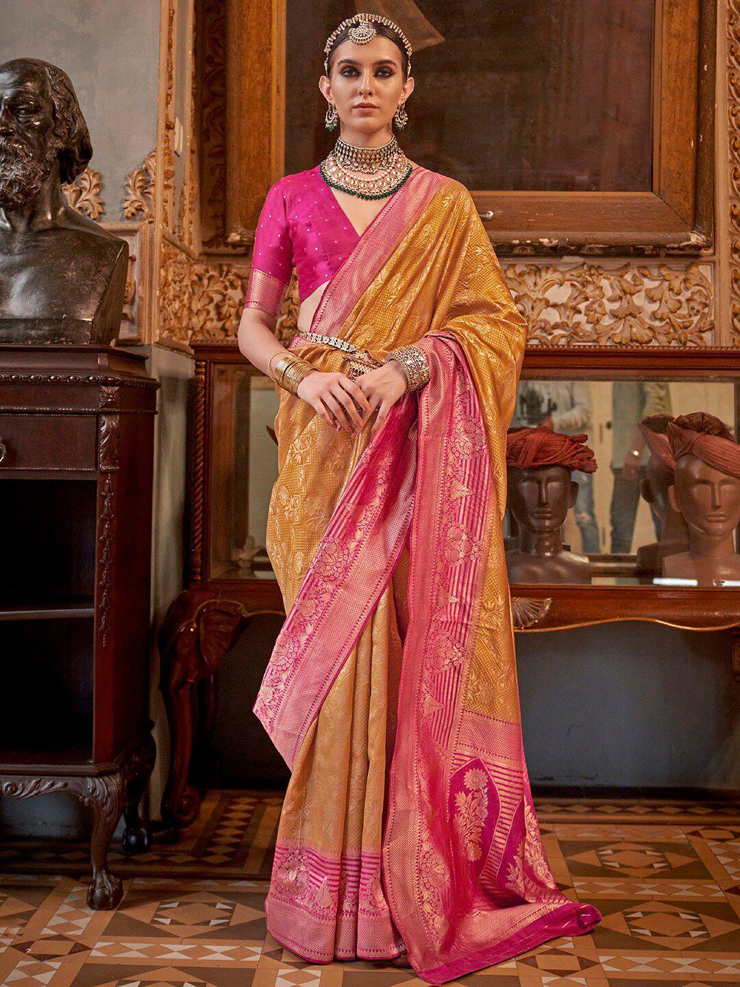 anouk ethnic motifs woven design zari detailed banarasi saree