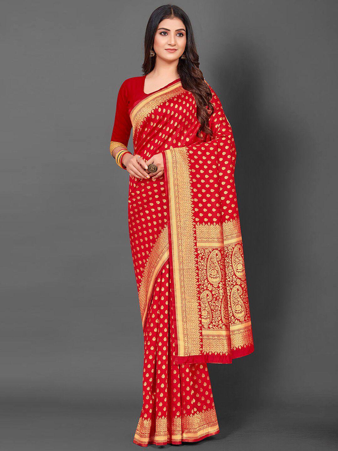 anouk ethnic motifs woven design zari kanjeevaram saree