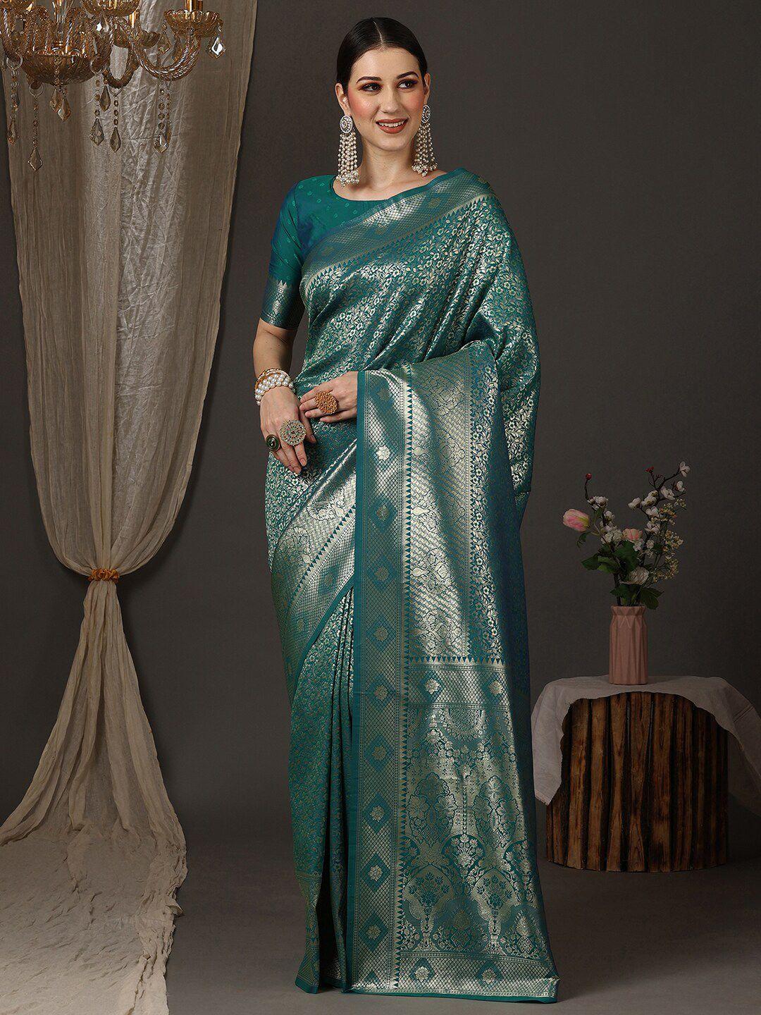 anouk ethnic motifs woven design zari kanjeevaram saree