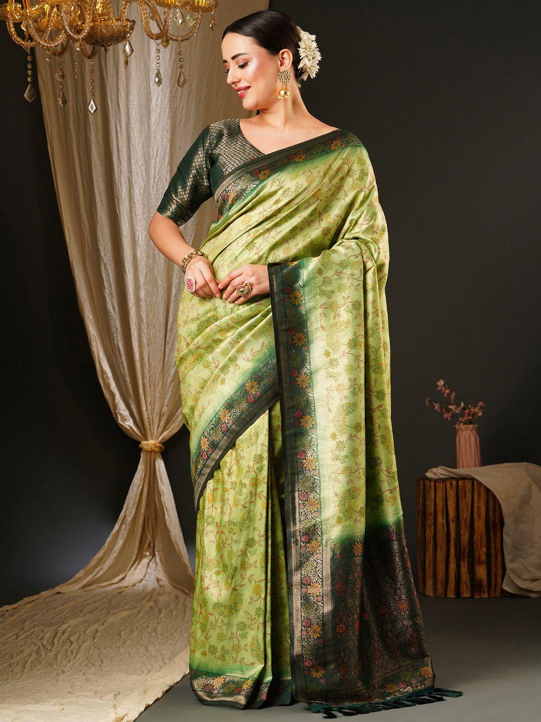 anouk ethnic motifs woven design zari pure silk kanjeevaram saree