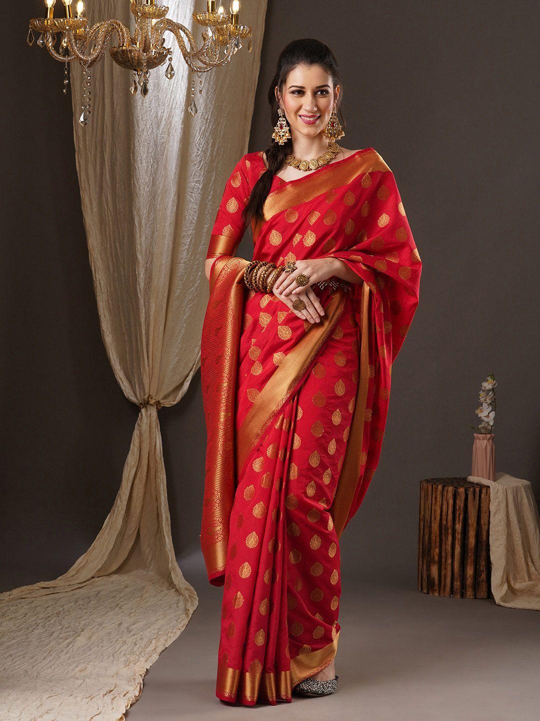 anouk ethnic motifs zari banarasi saree