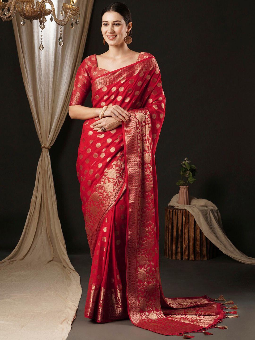 anouk ethnic motifs zari pure georgette kanjeevaram saree