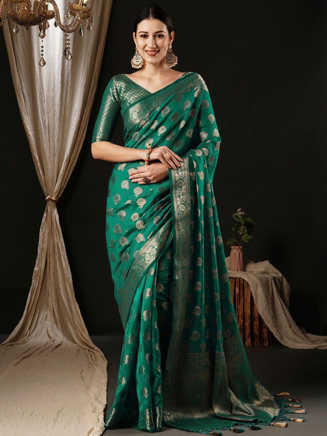 anouk ethnic motifs zari pure georgette kanjeevaram saree