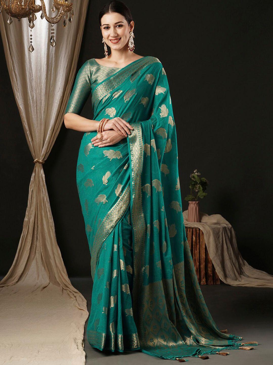 anouk ethnic motifs zari pure georgette kanjeevaram saree