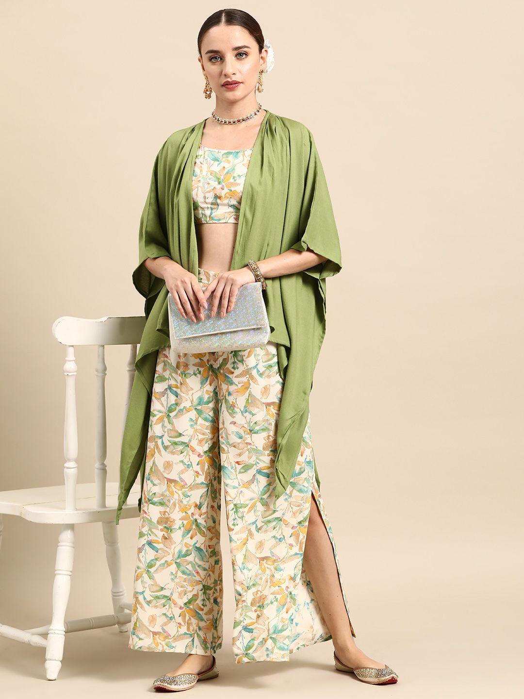 anouk ethnic printed co-ords with shrug