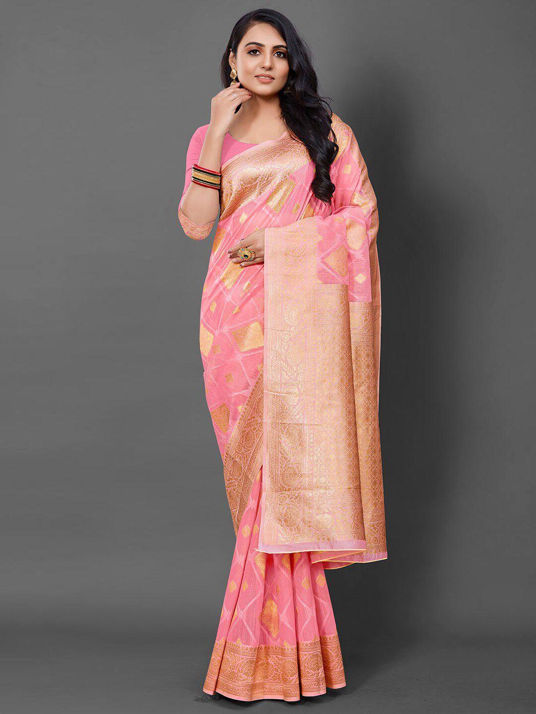 anouk ethnic woven design bagh banarasi saree