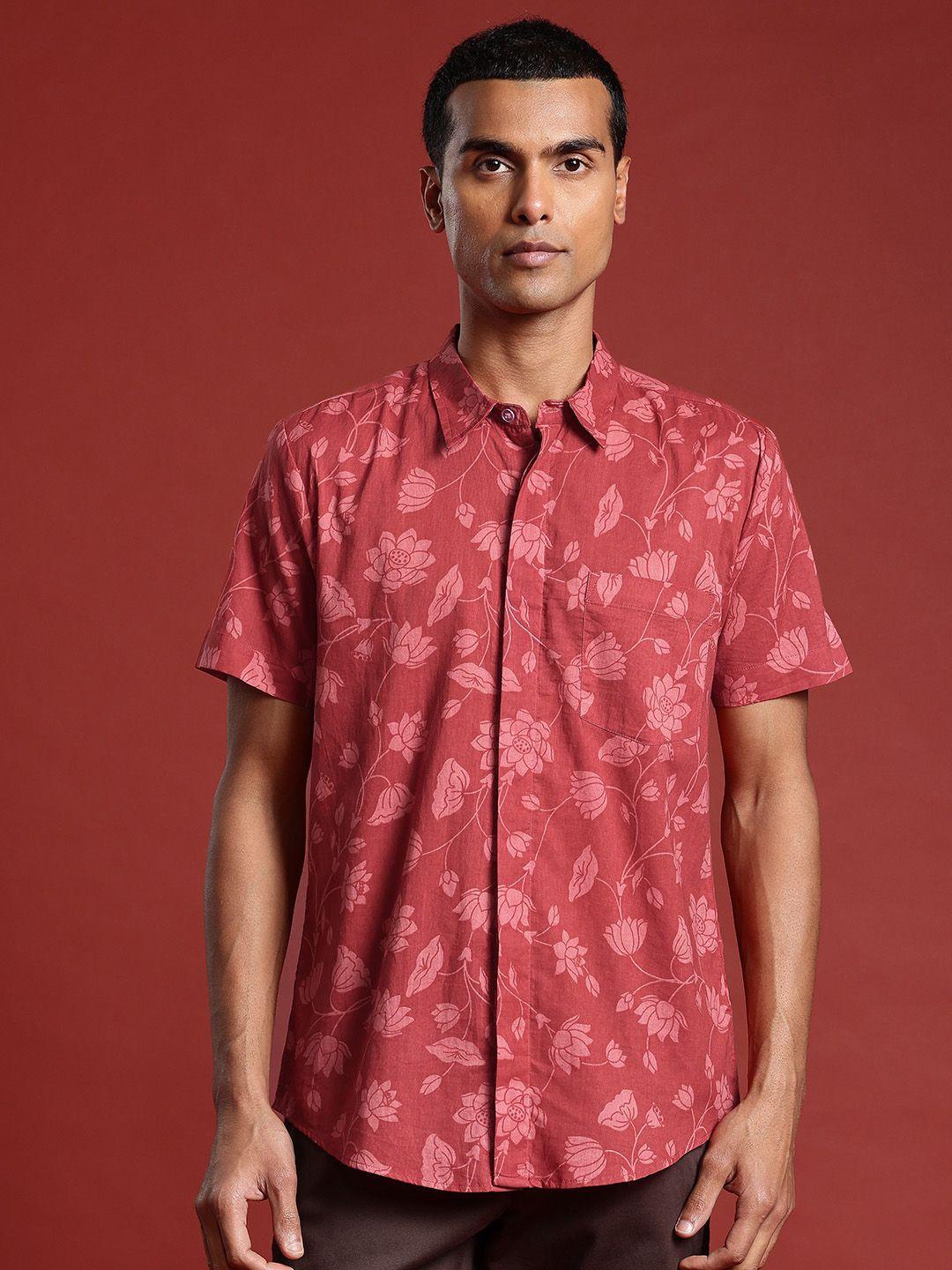 anouk floral print cotton casual shirt