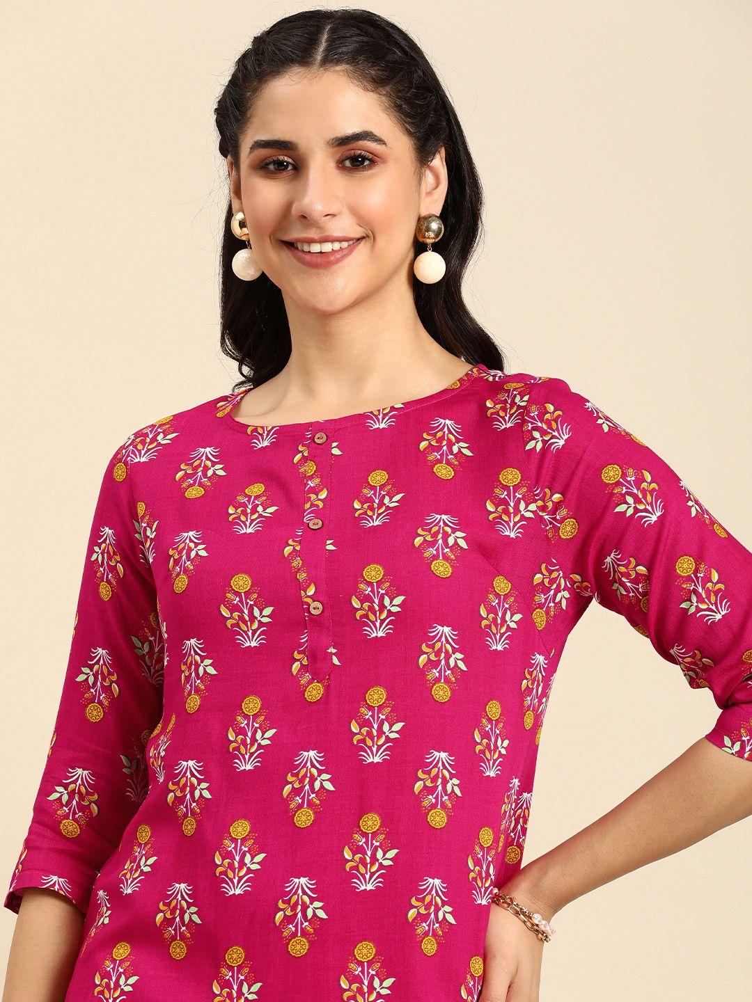 anouk floral printed kurta