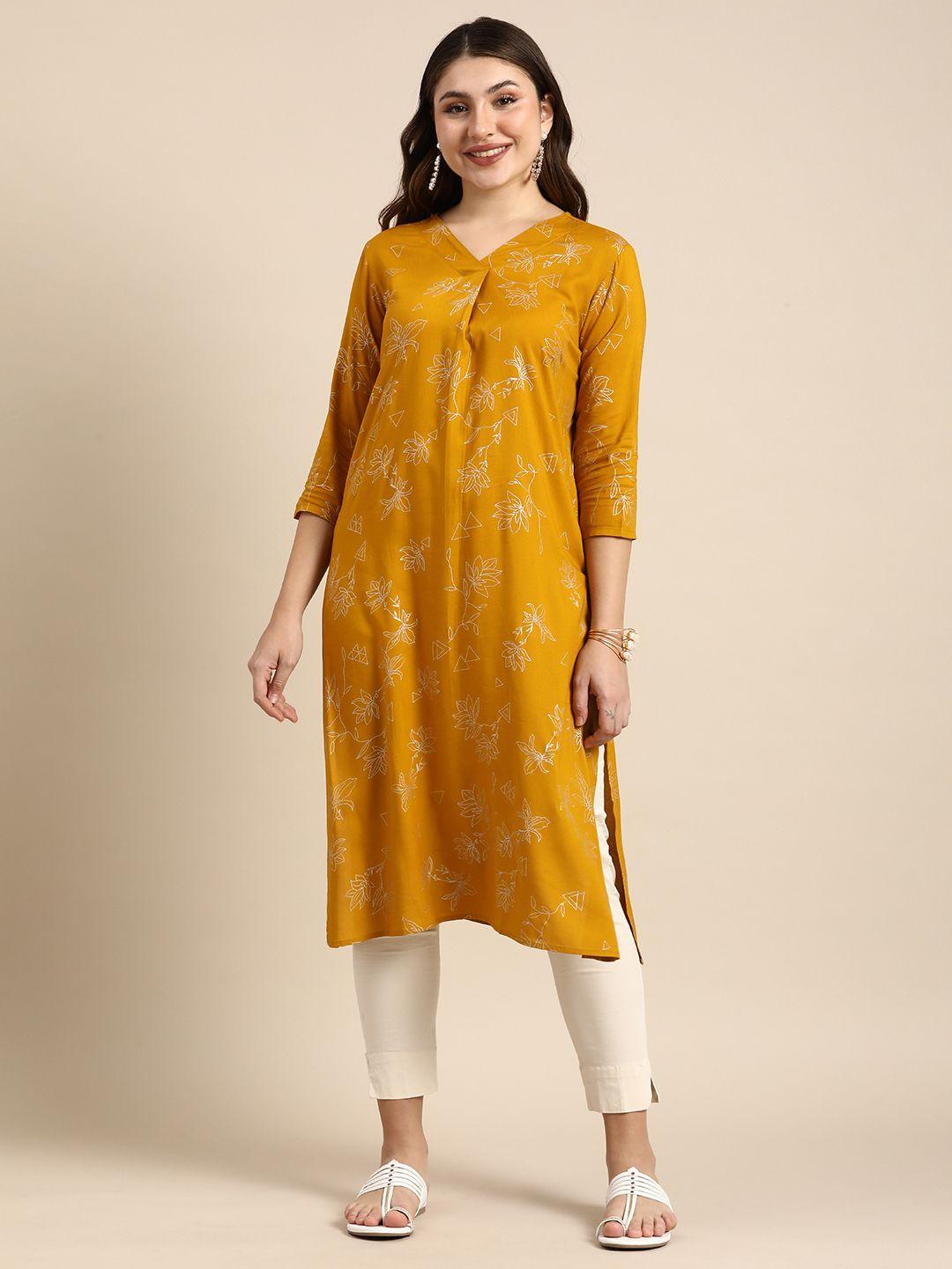 anouk floral printed kurta