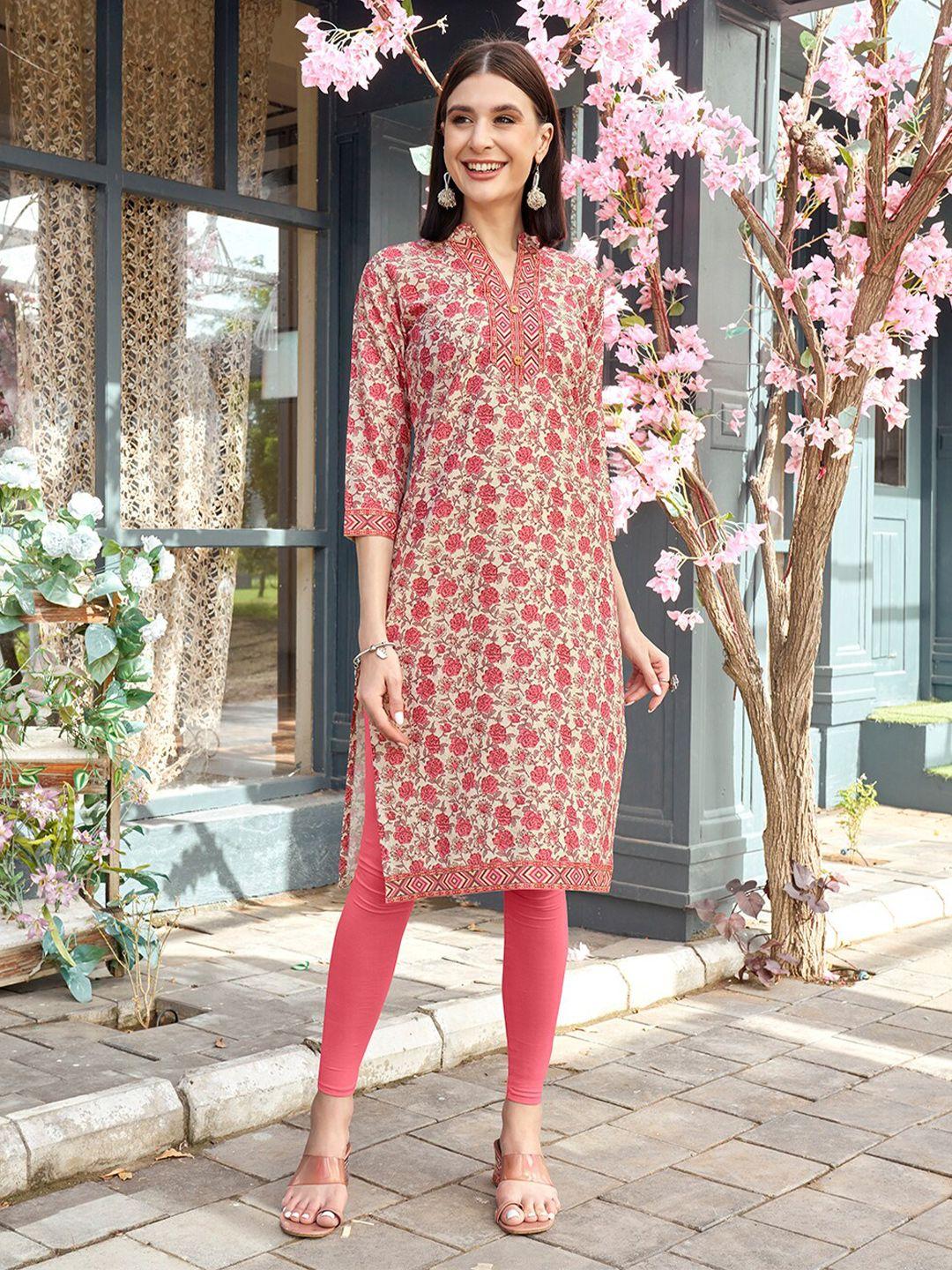 anouk floral printed kurta