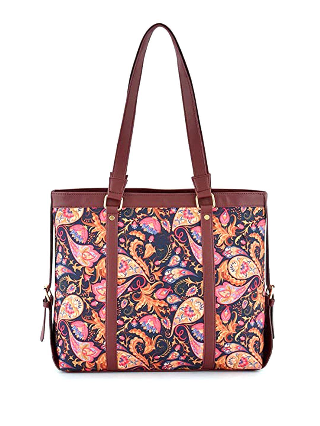 anouk floral printed structured shoulder bag