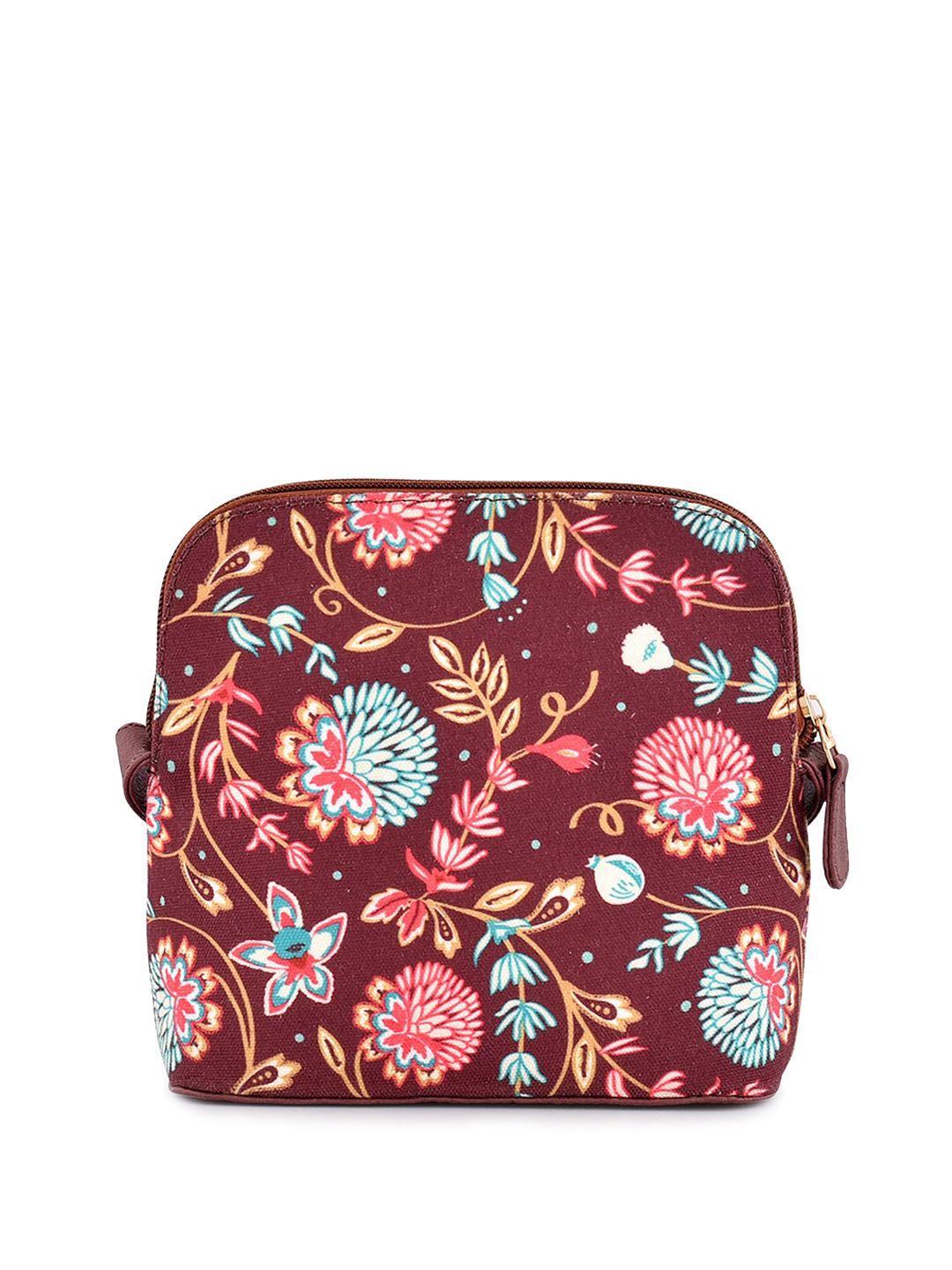 anouk floral printed structured sling bag