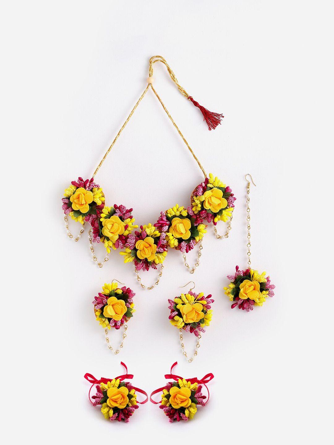 anouk flower jewellery set