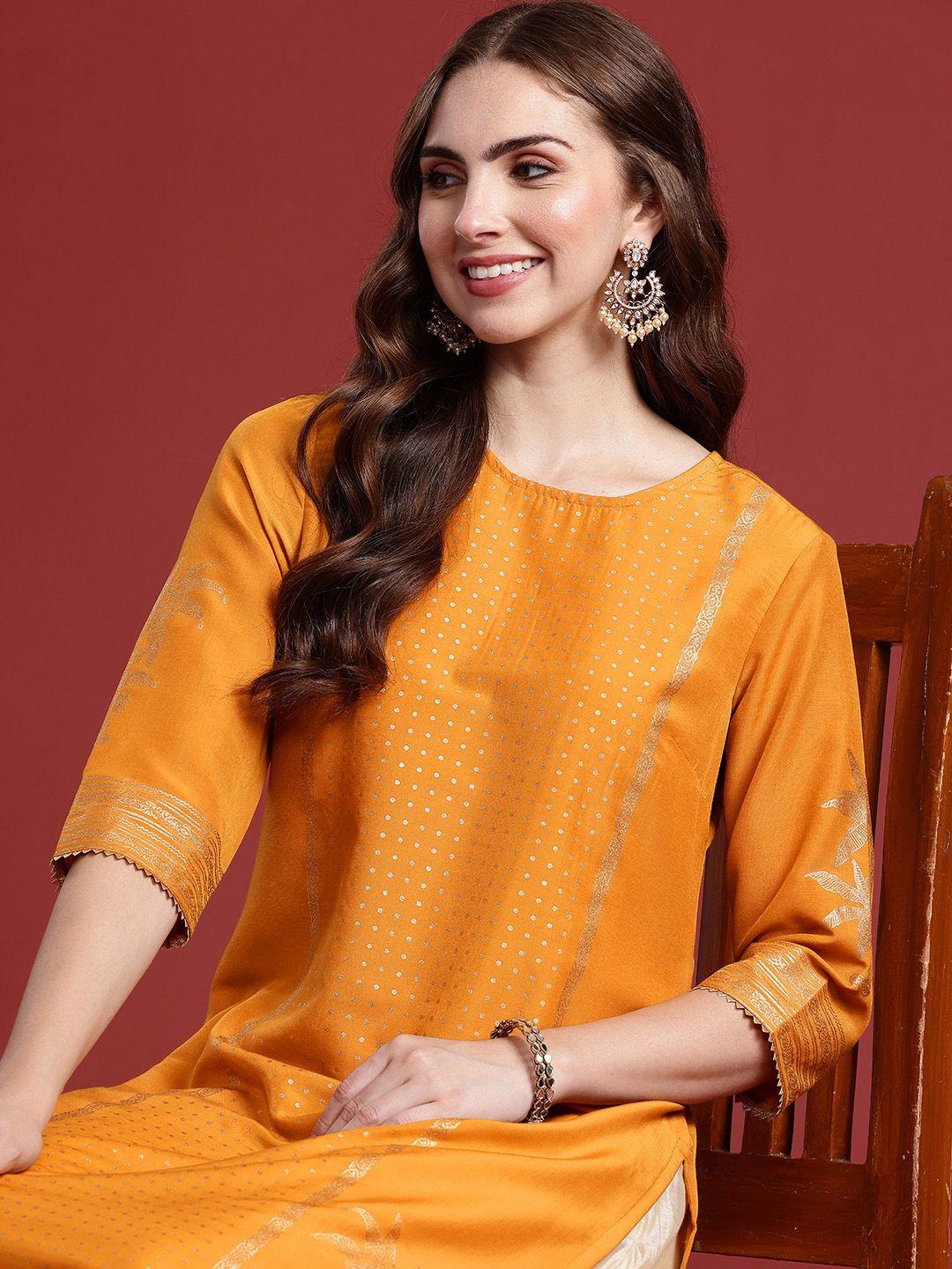 anouk geometric printed kurta