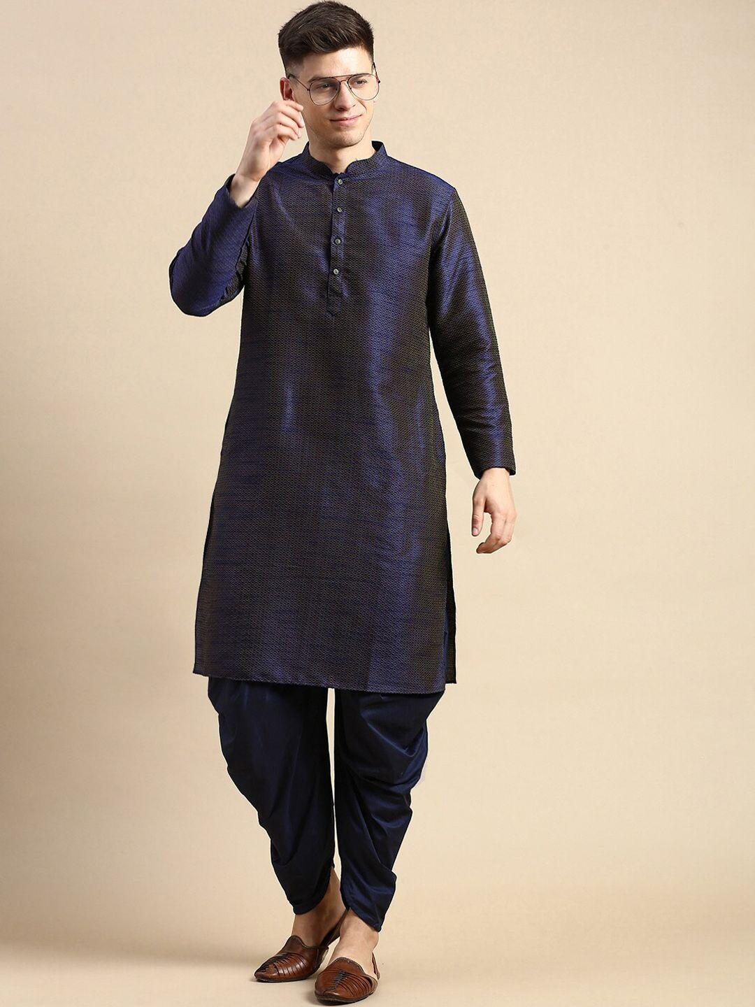 anouk geometric woven design straight kurta