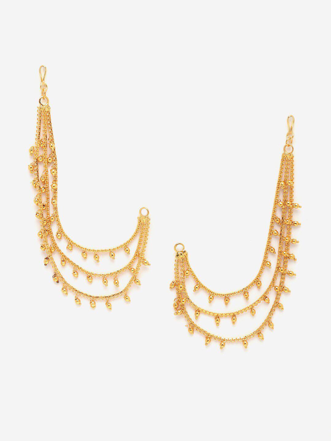 anouk gold-plated classic ear cuff earrings