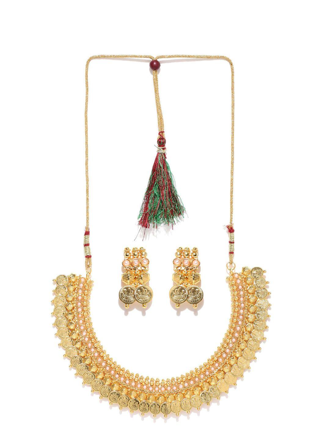 anouk gold-plated jewellery set