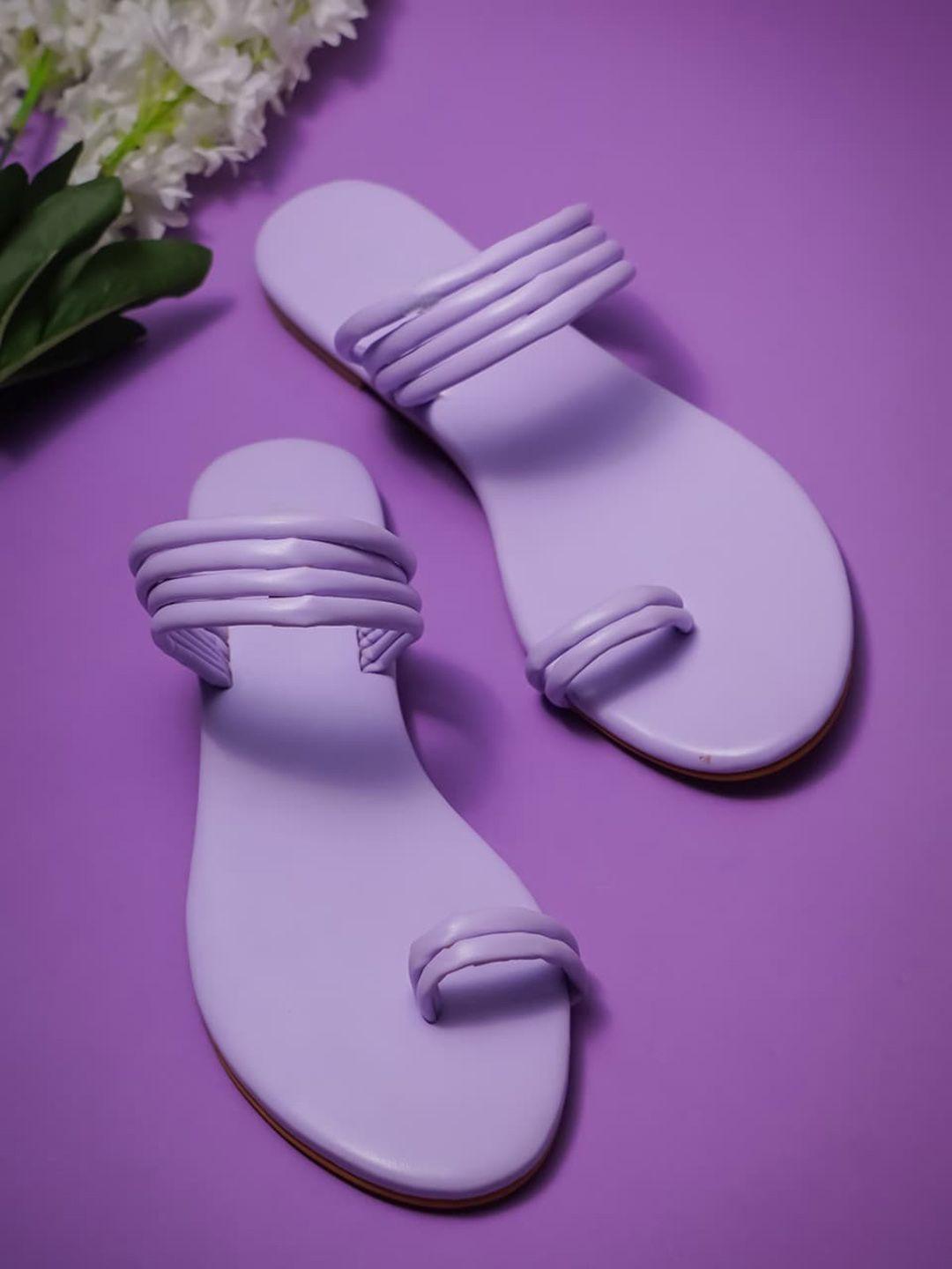 anouk lavender striped one toe flats