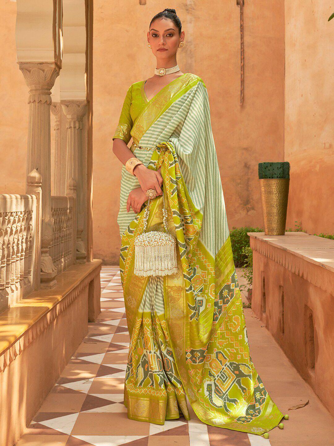 anouk leheriya printed patola saree