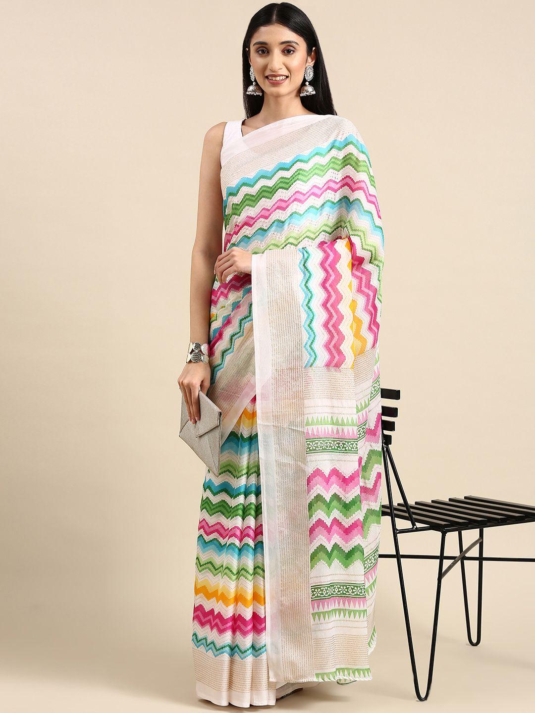 anouk leheriya pure chiffon saree