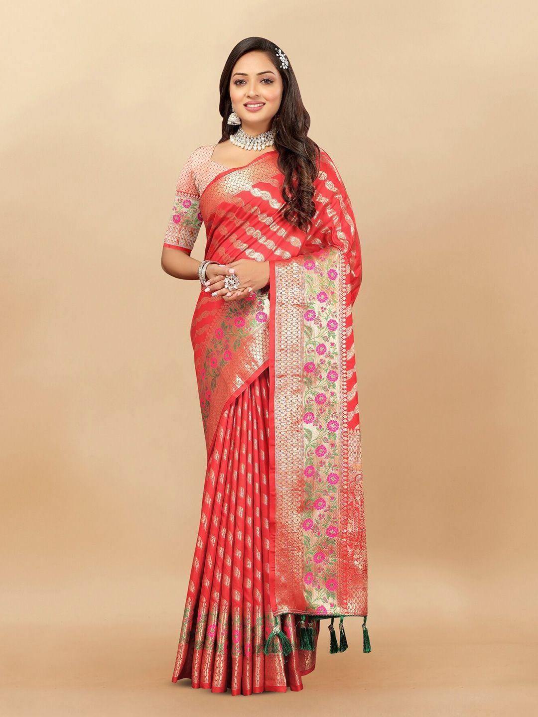 anouk leheriya zari pure silk leheriya saree