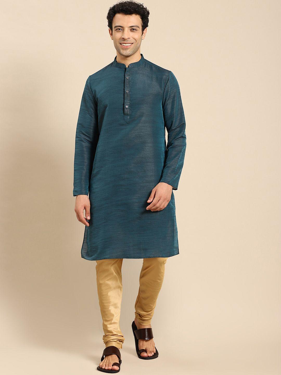 anouk mandarin collar straight kurta