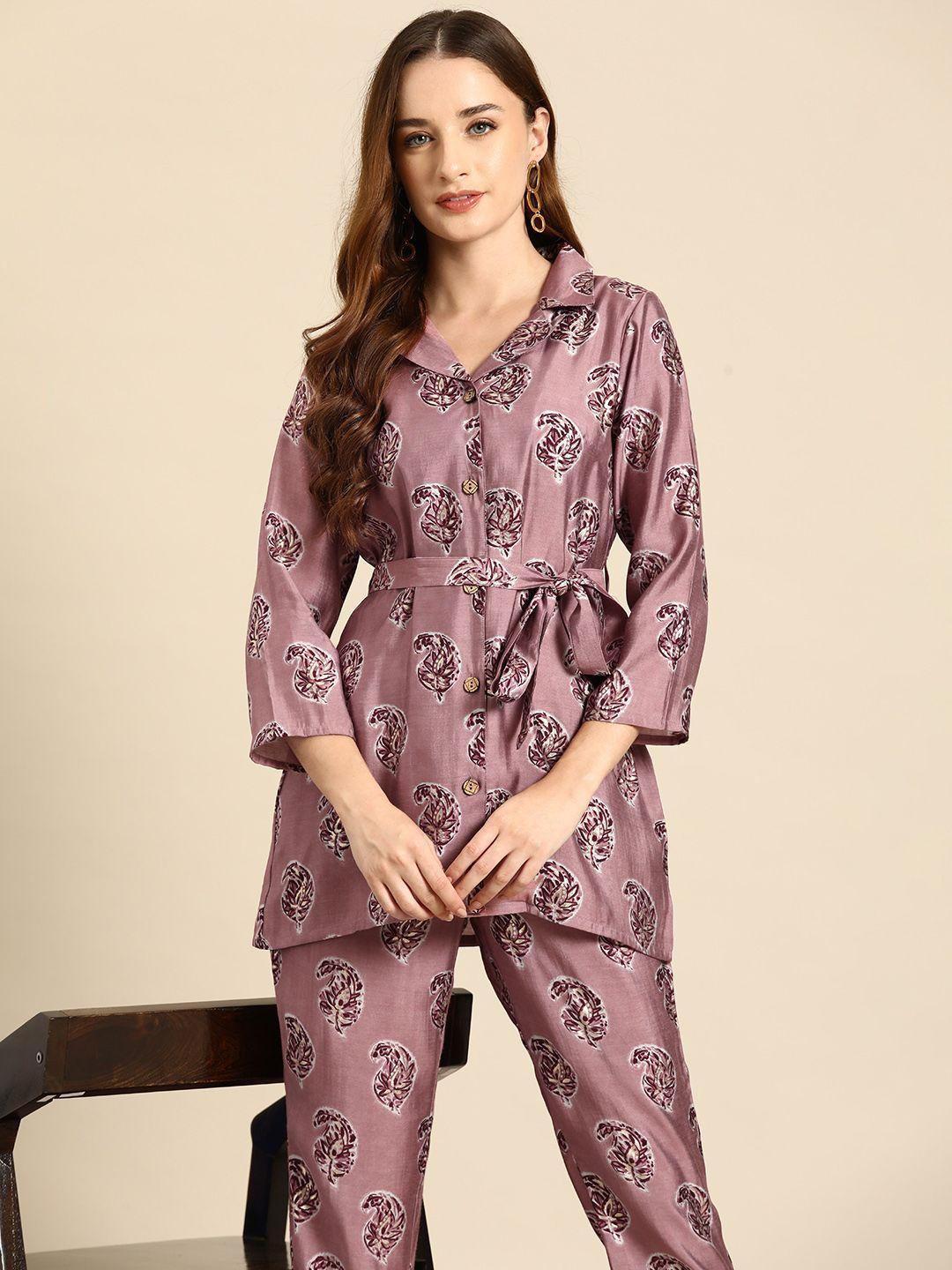 anouk paisley printed co-ords