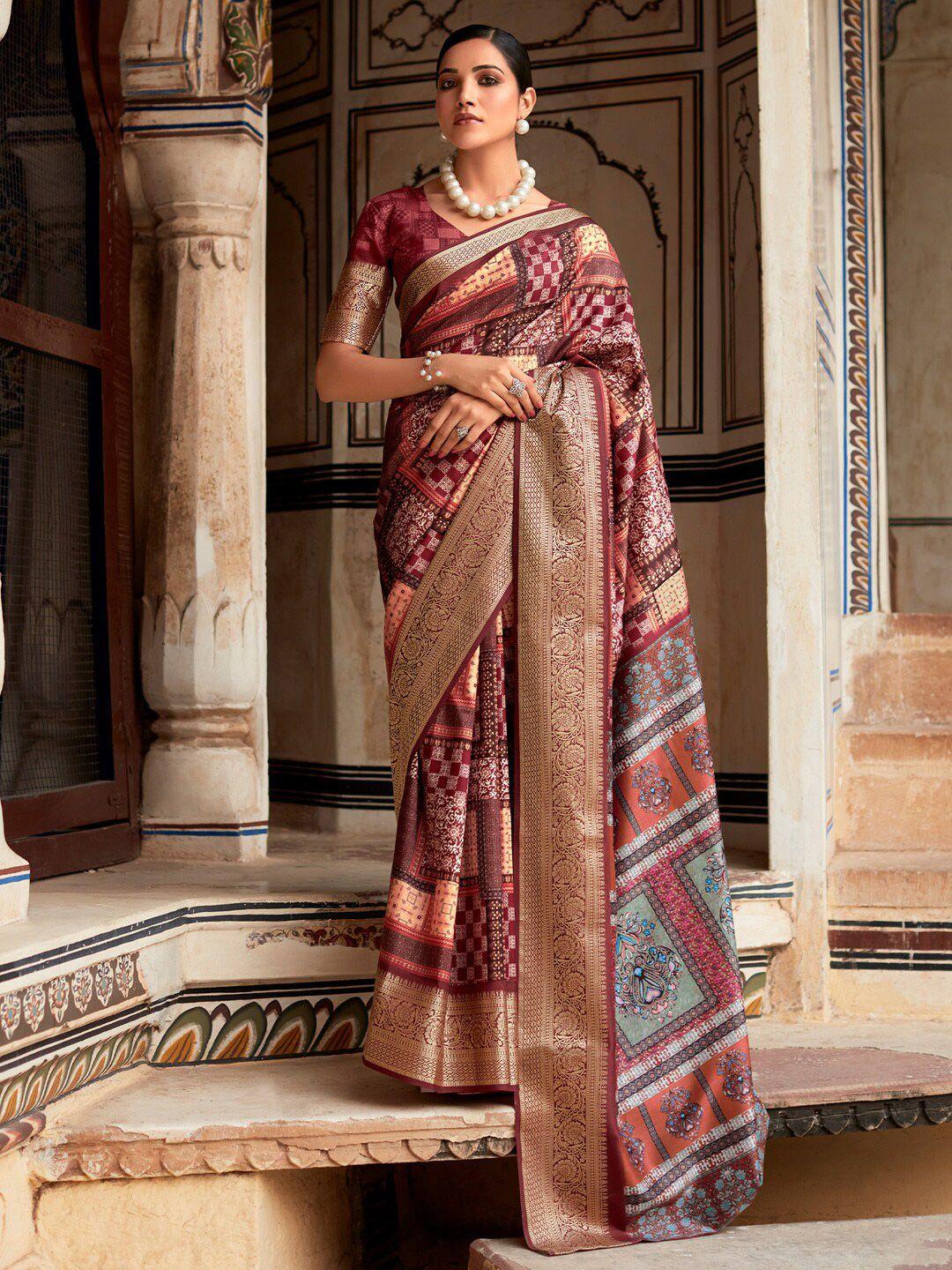 anouk paisley woven design designer sungudi saree