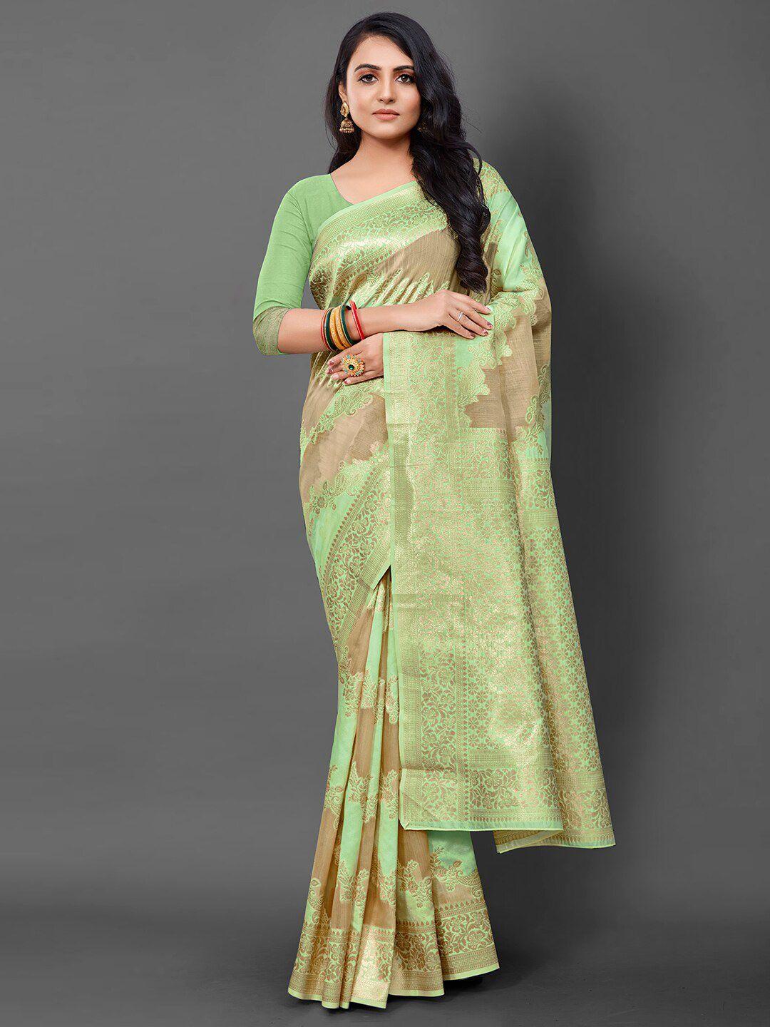 anouk paisley woven design zari bagh banarasi saree