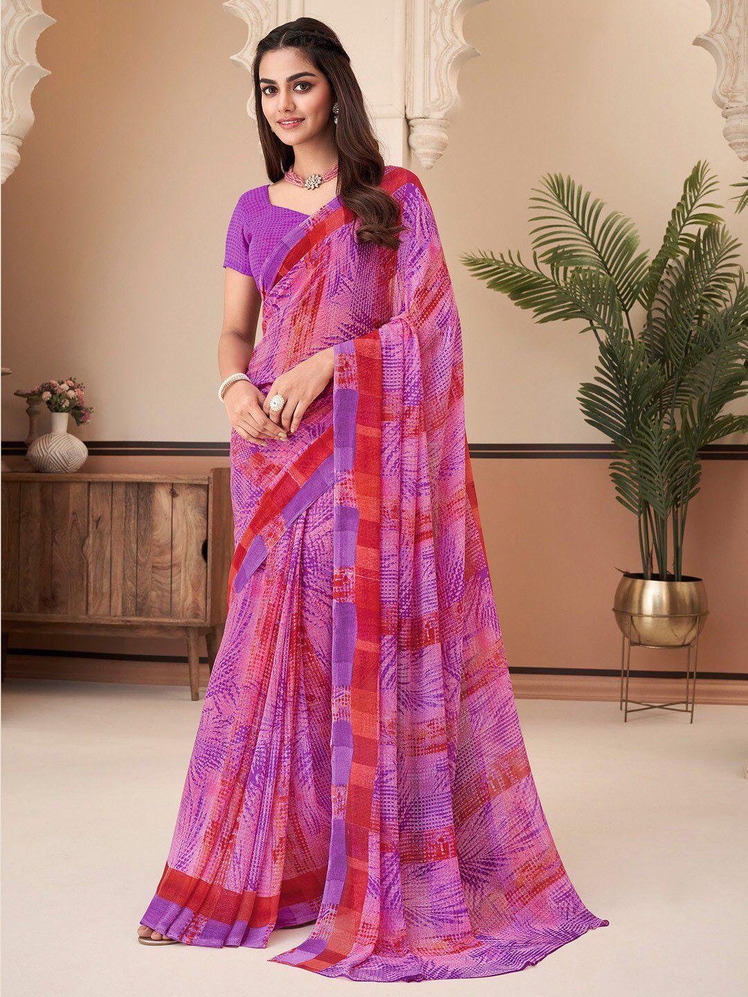 anouk pure georgette designer dabu saree