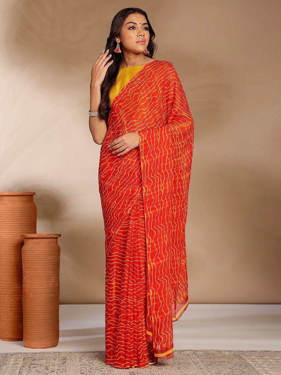 anouk pure georgette saree