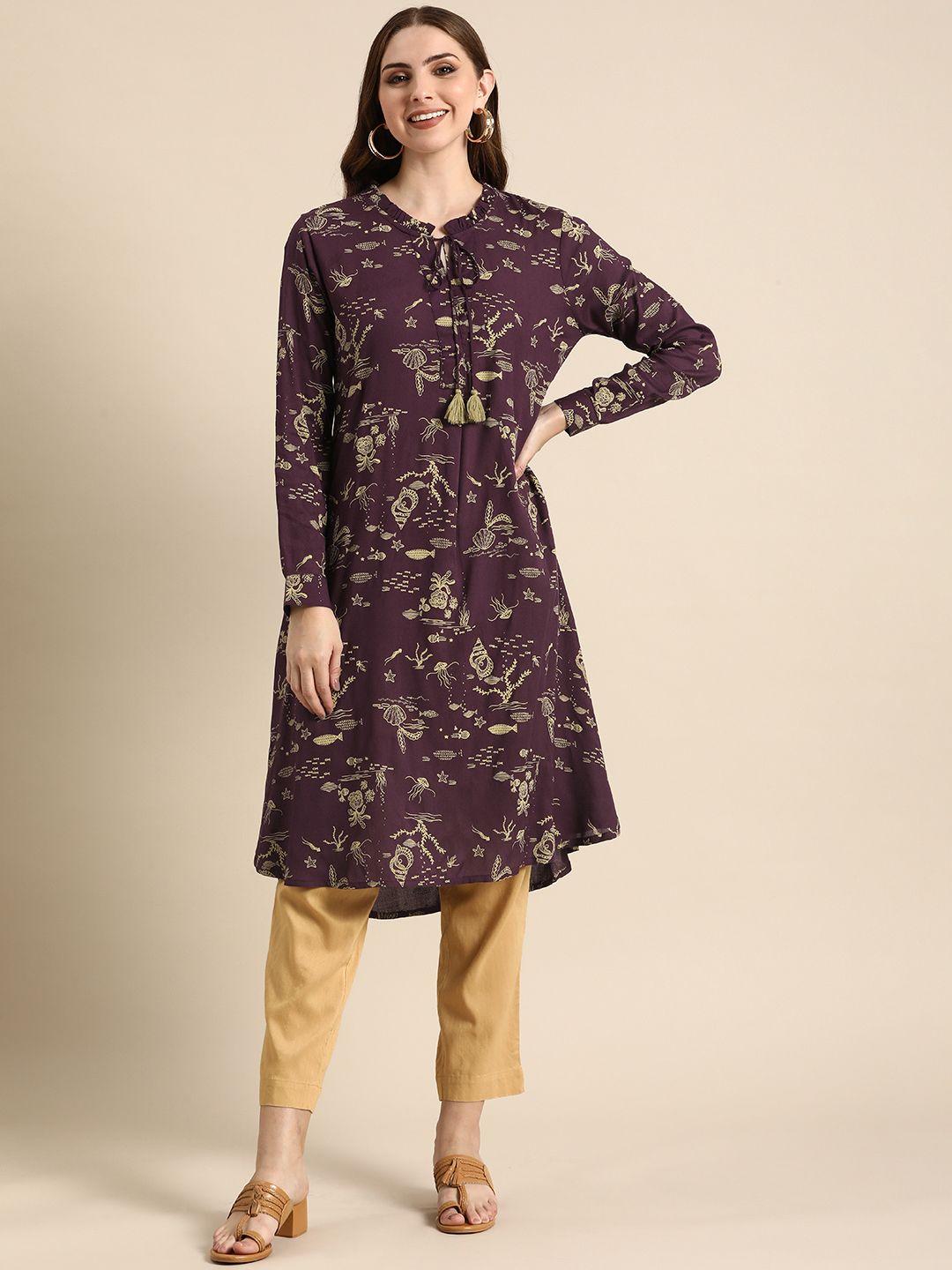 anouk quirky printed kurta