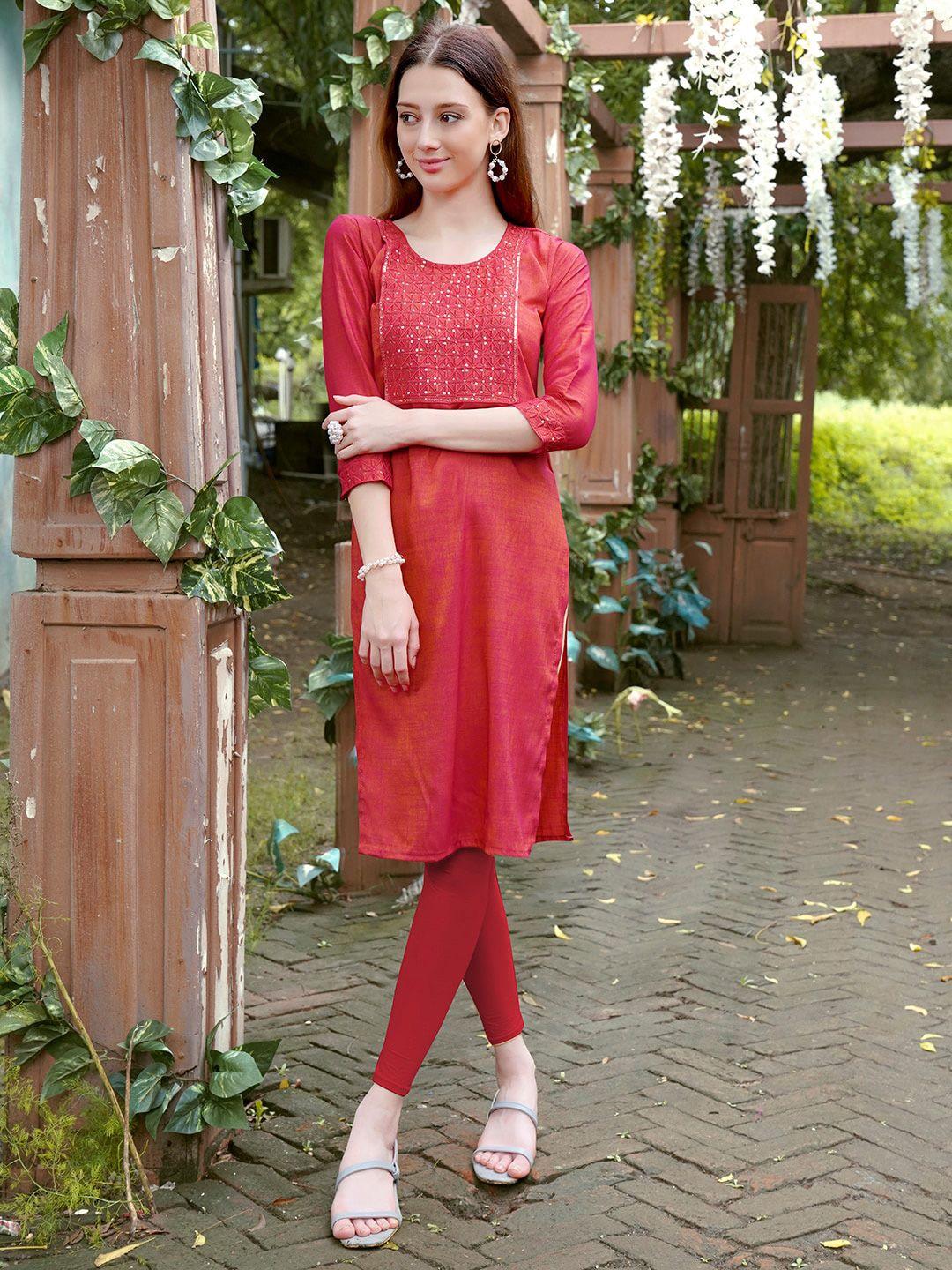 anouk regular embellished kurta