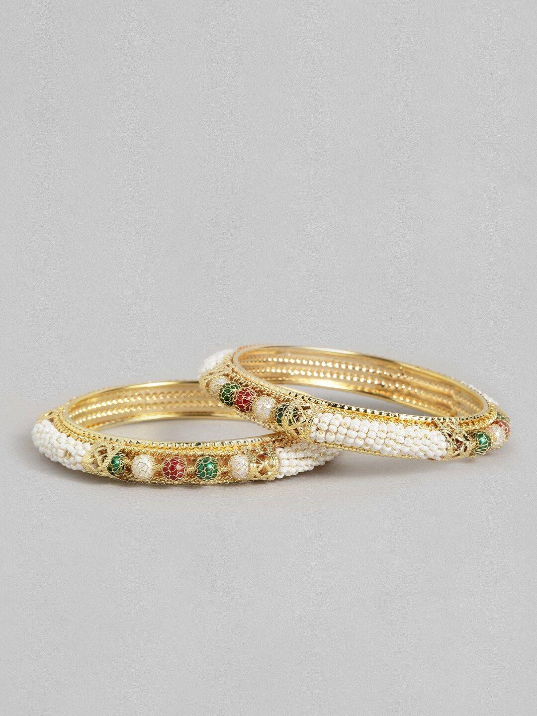 anouk set of 2 beaded bangles