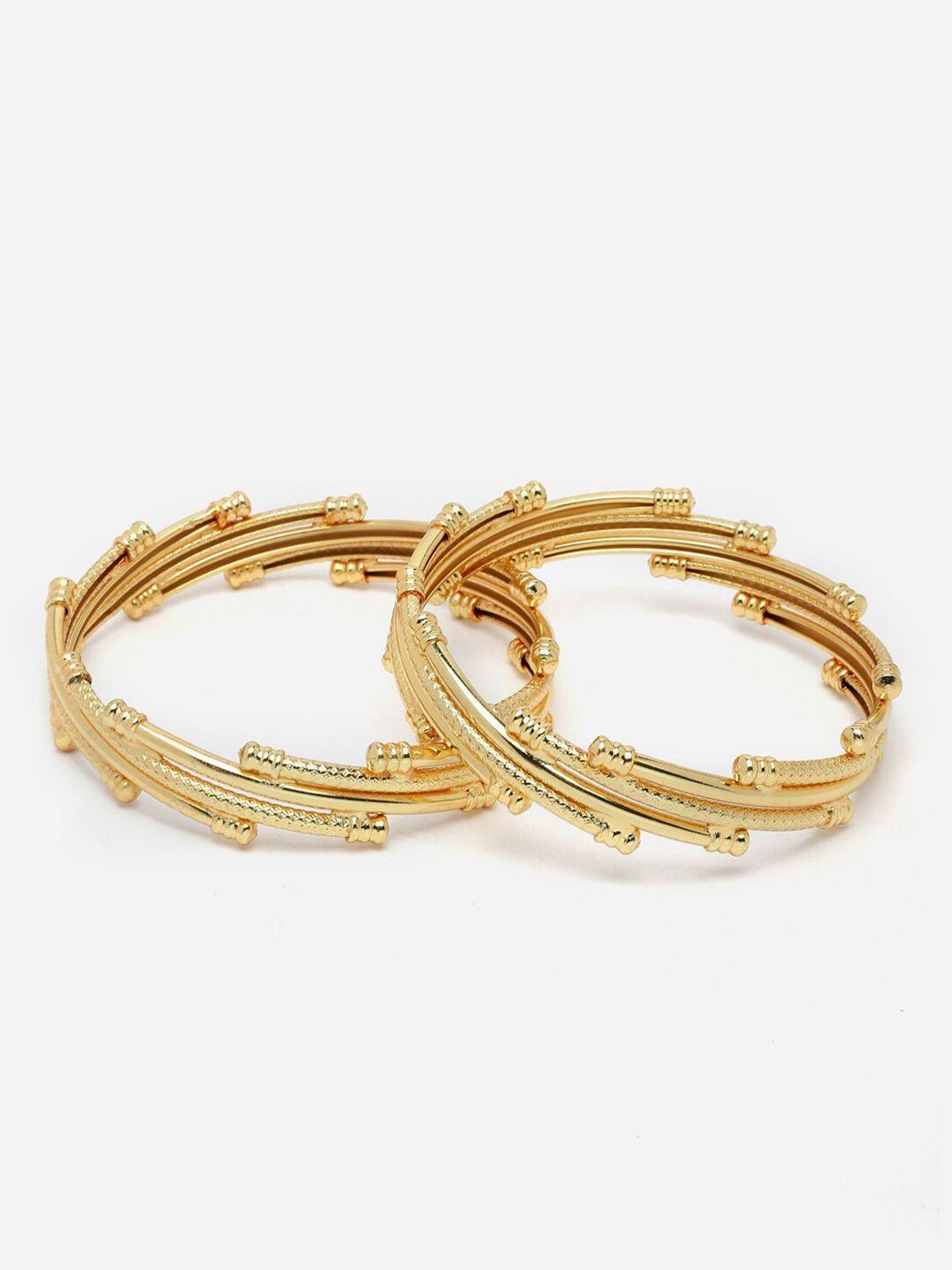 anouk set of 2 gold-plated bangles