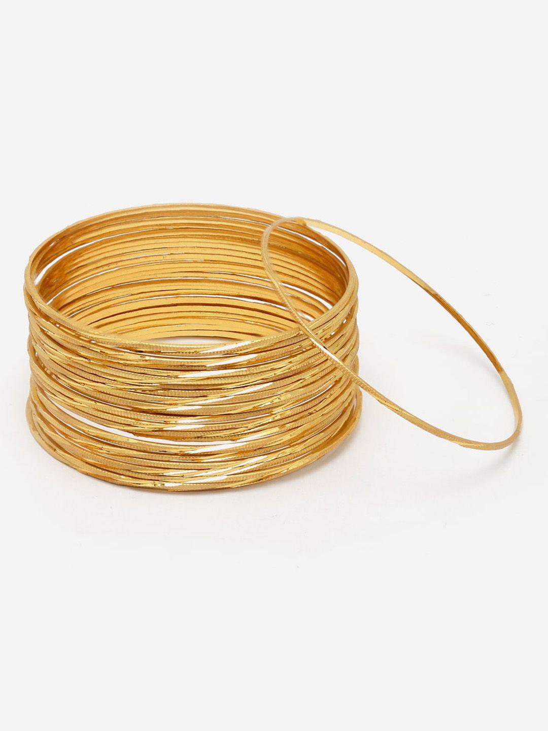 anouk set of 24 gold-plated bangles